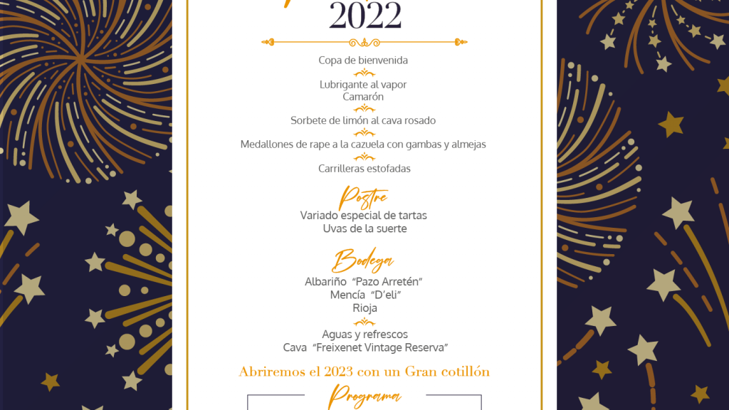 Comienza el 2023 con nuestra gran cena de fin de año en el Hotel Scala