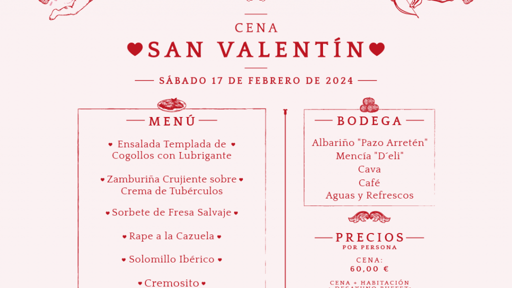 Celebrate your best Valentine's Day in Padrón with Hotel Scala