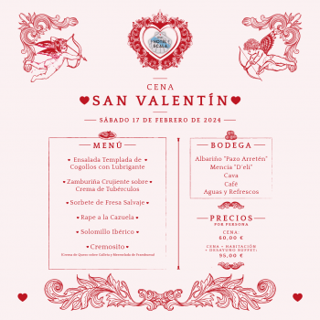 Celebrate your best Valentine's Day in Padrón with Hotel Scala
