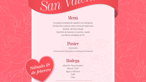 Temos unha cita: volve a nosa cea de San Valentín ao Hotel Scala